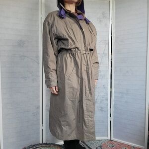 Vintage Fox Run Nadia International Trading Trench Coat Size 6 RARE!